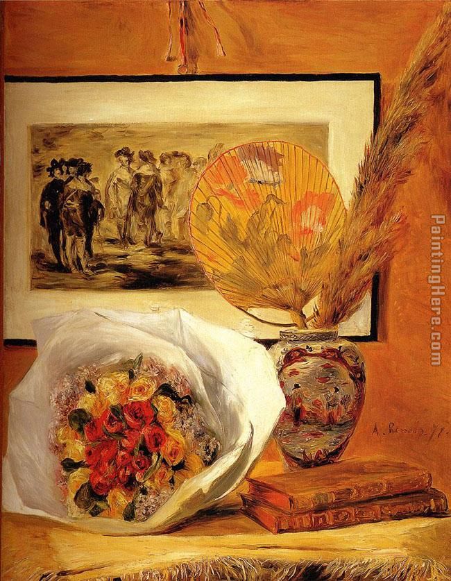 Still Life With Bouquet painting - Pierre Auguste Renoir Still Life With Bouquet art painting